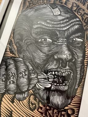 Antihero Frank Gerwer Skateboard Art Dennis Mcnett Signed Screen Print Wolfbat